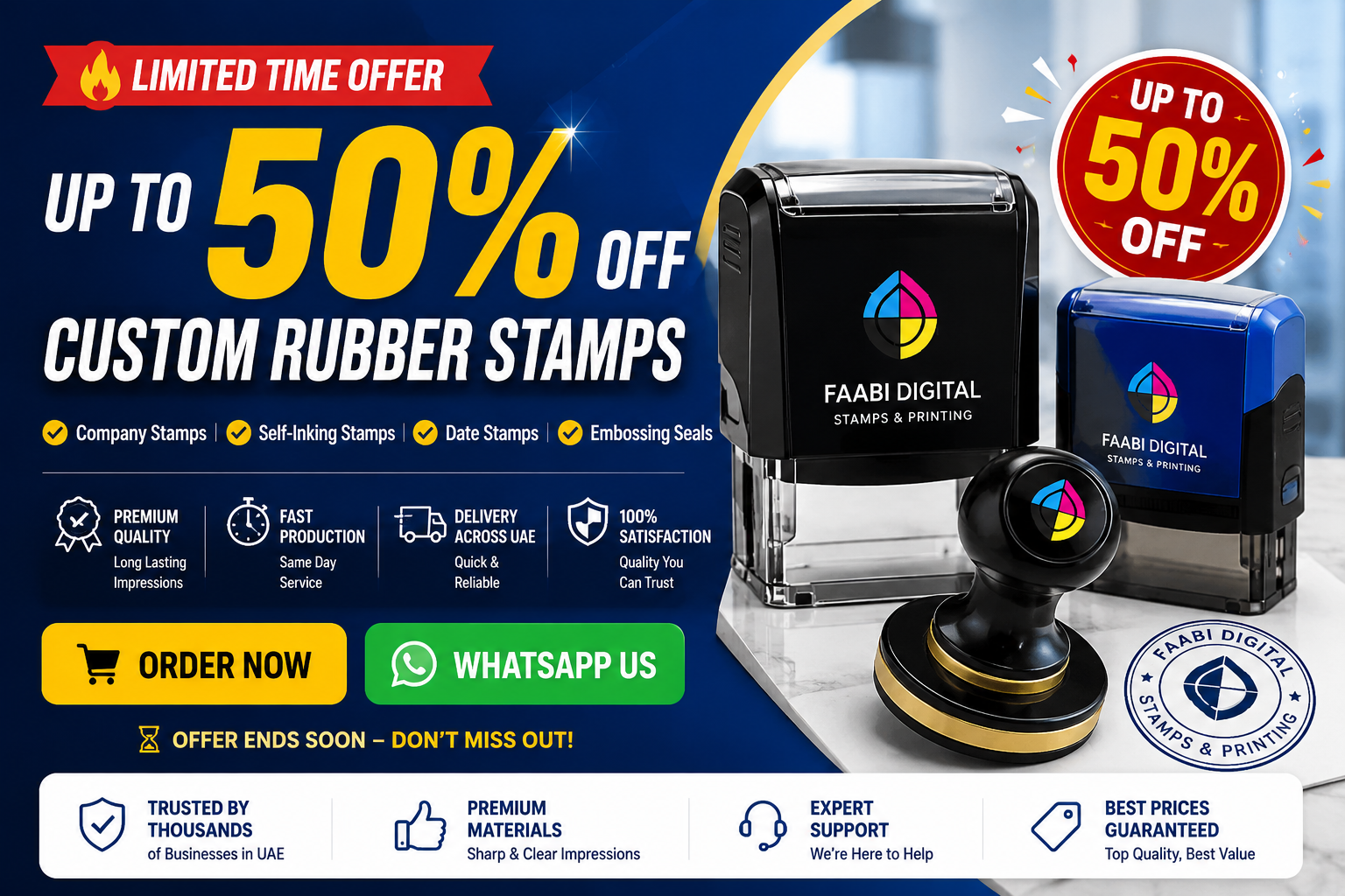 Up To 50% OFF Custom Rubber Stamps